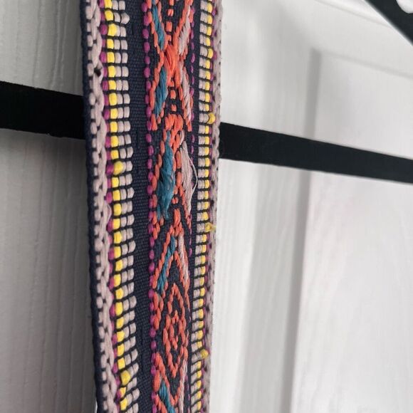 Ora Delphine Small Saddle Bag Emerald Green Pebbled Leather Guitar Strap Crossbo - Picture 8 of 12